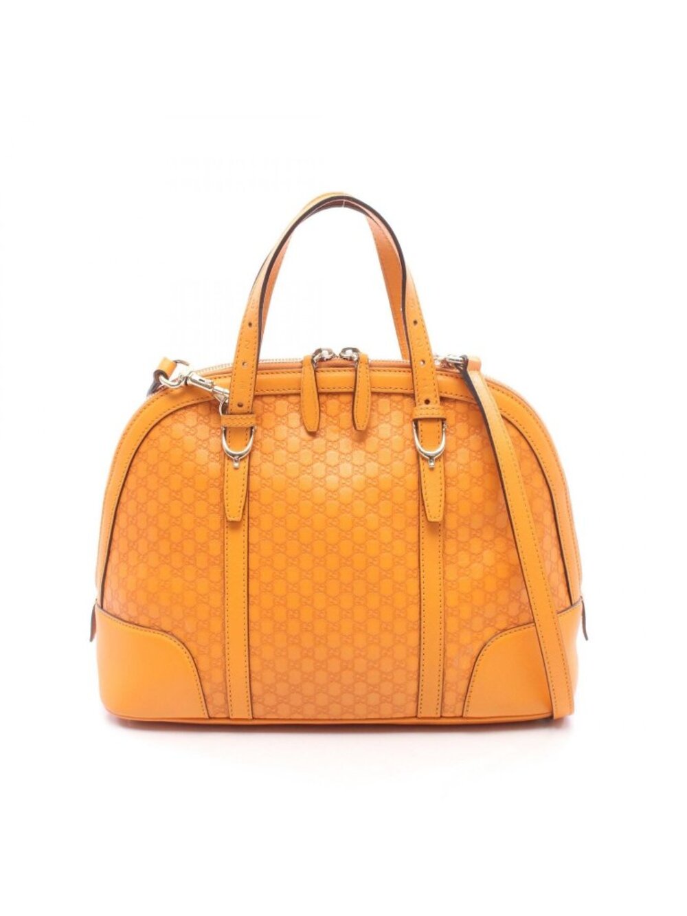 Gucci Handbag Nice Micro Guccissima 2-Way Orange Leather